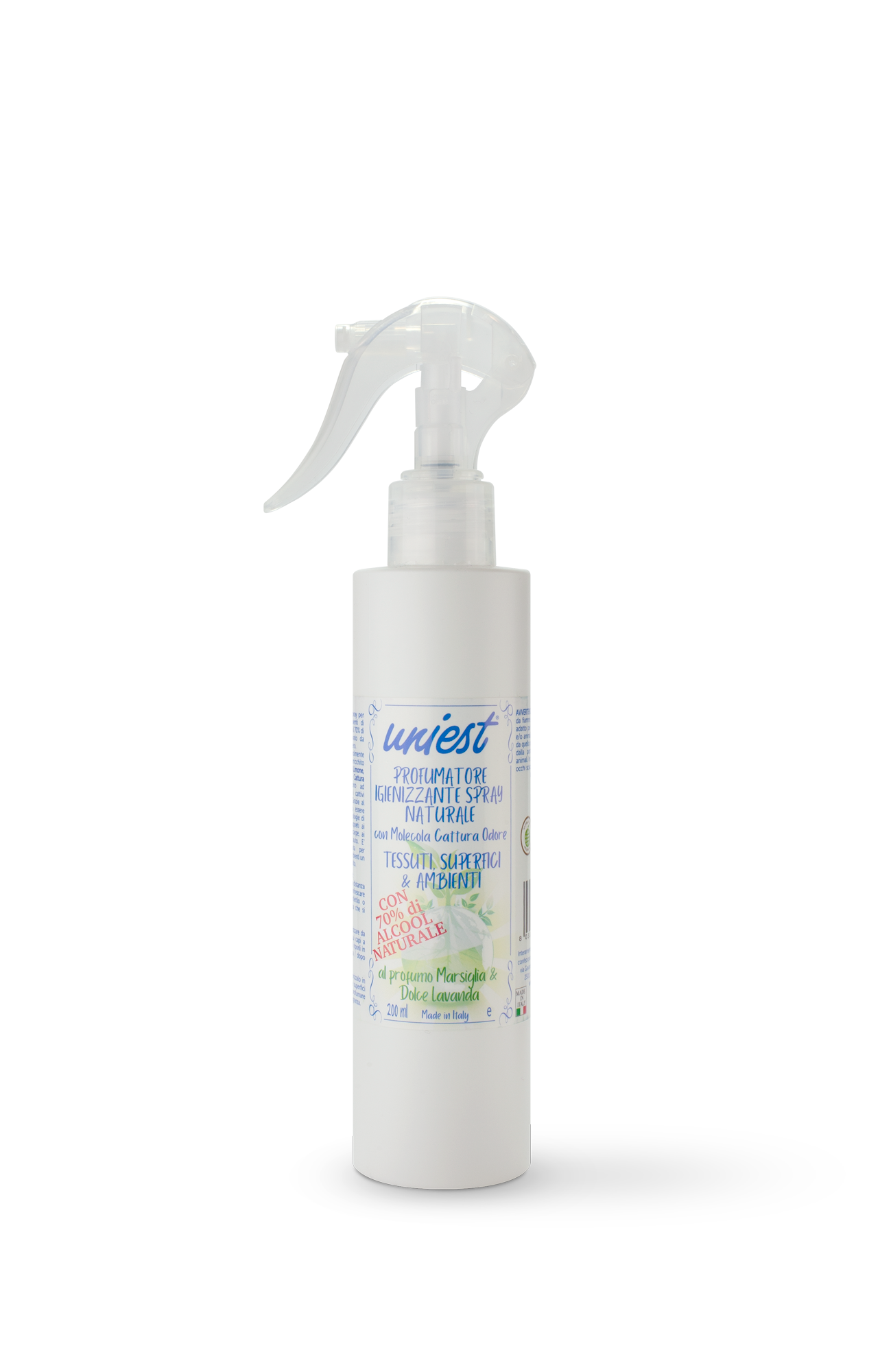 Profumatore Igienizzante Spray Naturale Tessuti, Superfici & Ambienti Marsiglia e Dolce Lavanda