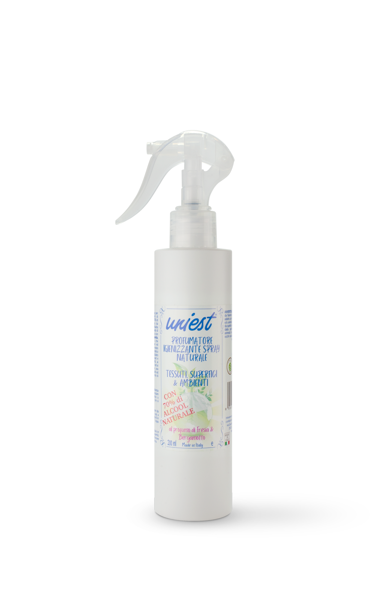 Profumatore Igienizzante Spray Naturale Tessuti, Superfici & Ambienti Fresia & Bergamotto